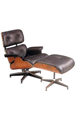 1956 Chauffeuse et repose pieds   Charles Eames Ray Eames Herman Miller