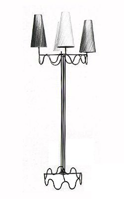 circa 1940 Standing lamp   Jean Royère