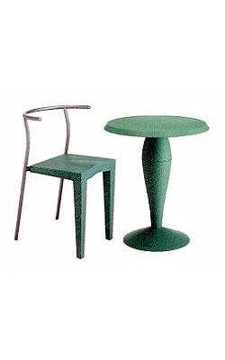 1988 Chair and table Dr Glob, Miss Dalu  Philippe Starck Kartell