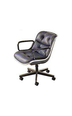 1965 Chaise de bureau Executive 12E1 Charles Pollock Knoll