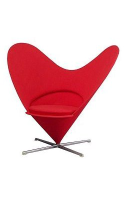 1959 Chair Heart  Verner Panton Vitra Plus linje