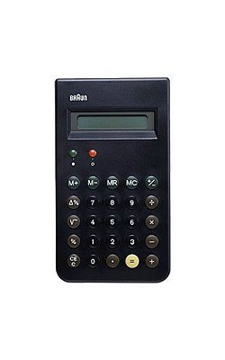 1976 Calculatrice de poche ET 66  Dieter Rams Dietrich Lubs Braun