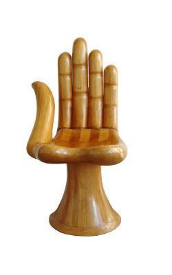 1961 Chaise Baphomet's Hand  Pedro Friedeberg