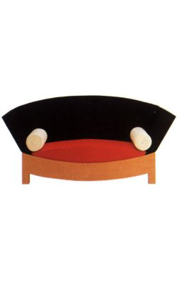 1981 Sofa Mitzi  Hans Hollein Poltronova