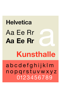 1957 Type font Helvetica  Max Miedinger