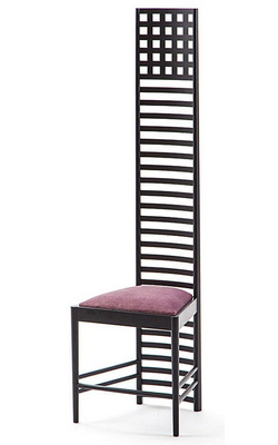 1902 Chair House Hill  Charles Rennie Mackintosh Cassina